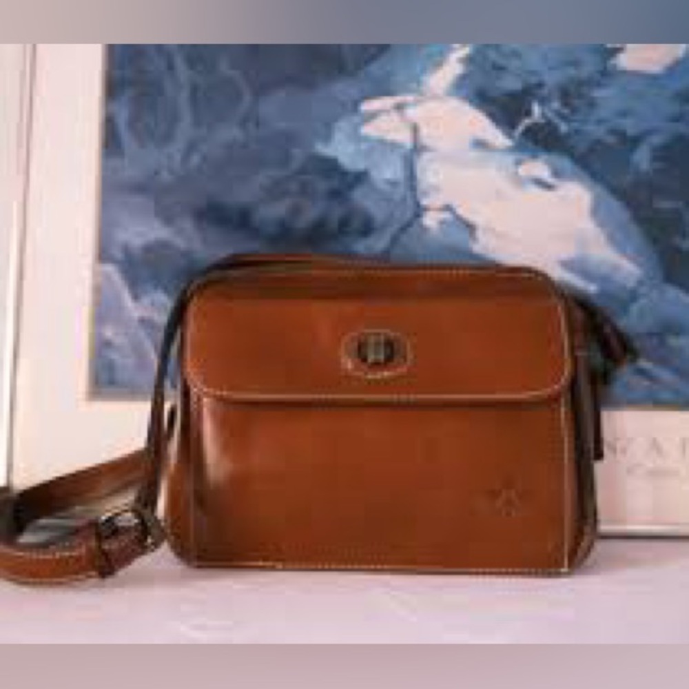 Patrica Nash Hertiage Maxela leather Camera bag crossbody purse